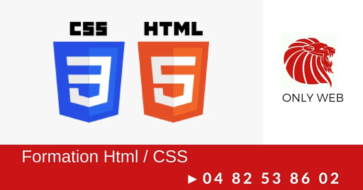 Formation HTML / CSS (Débutant) - ONLYWEB Formation: en présentiel et à ...